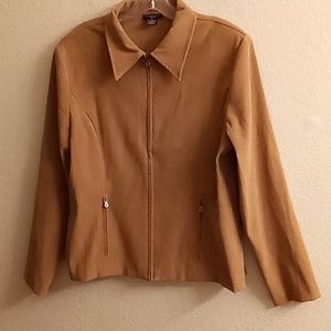 COURTENAY STRETCH Office Career Contemporary Size 14 Tan Color